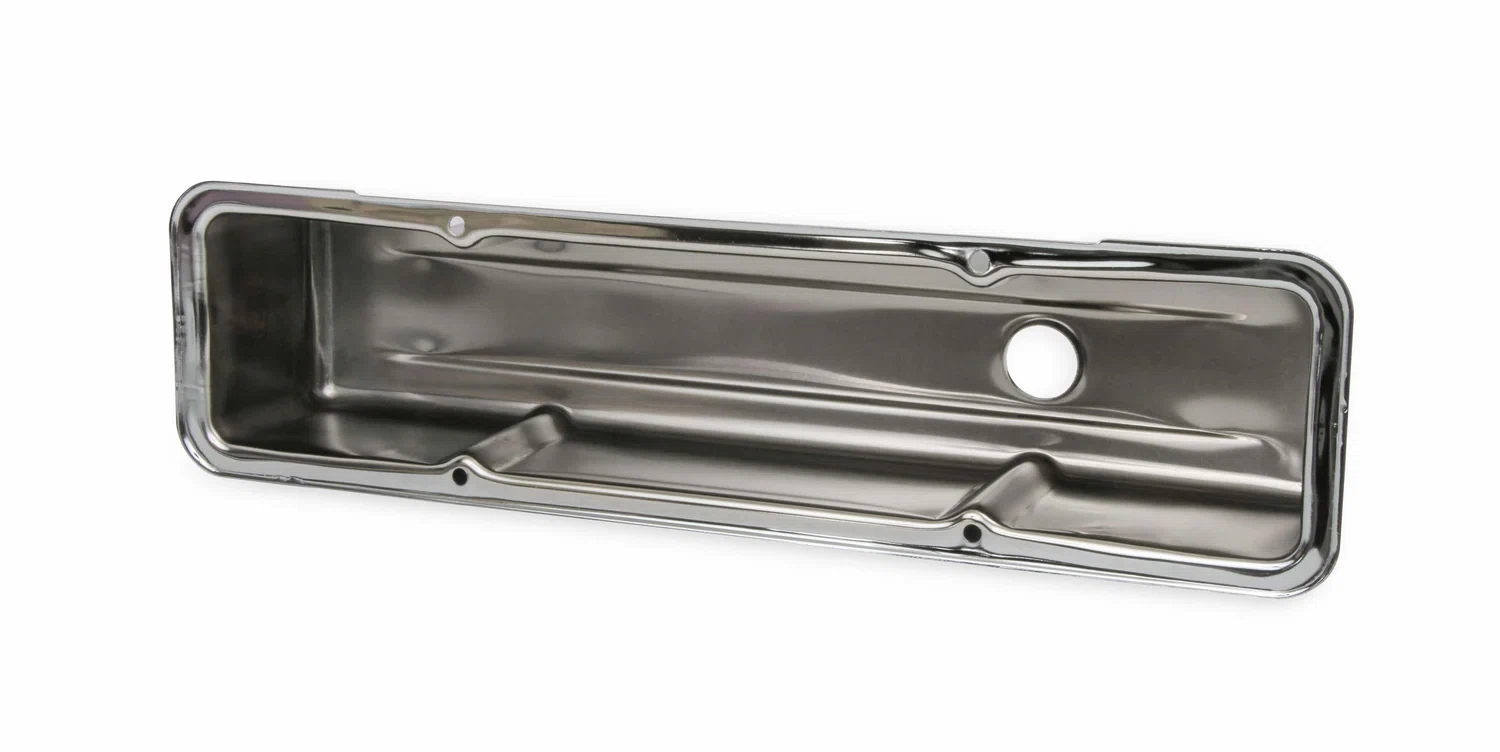Mr. Gasket Chrome Tall-Style Valve Covers without Baffle - 9801